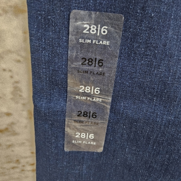 Loft Ann Taylor 28 / 6 The Slim Flare High Rise Jeans Denim Regular New W/ Tags - Picture 6 of 10